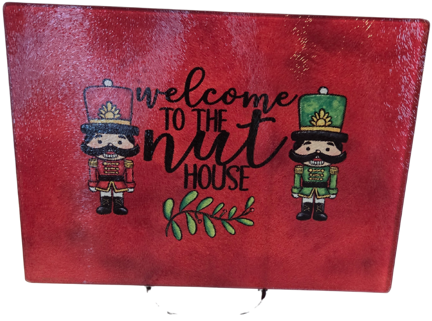 8"x11" Welcome to the Nuthouse Cutting Board