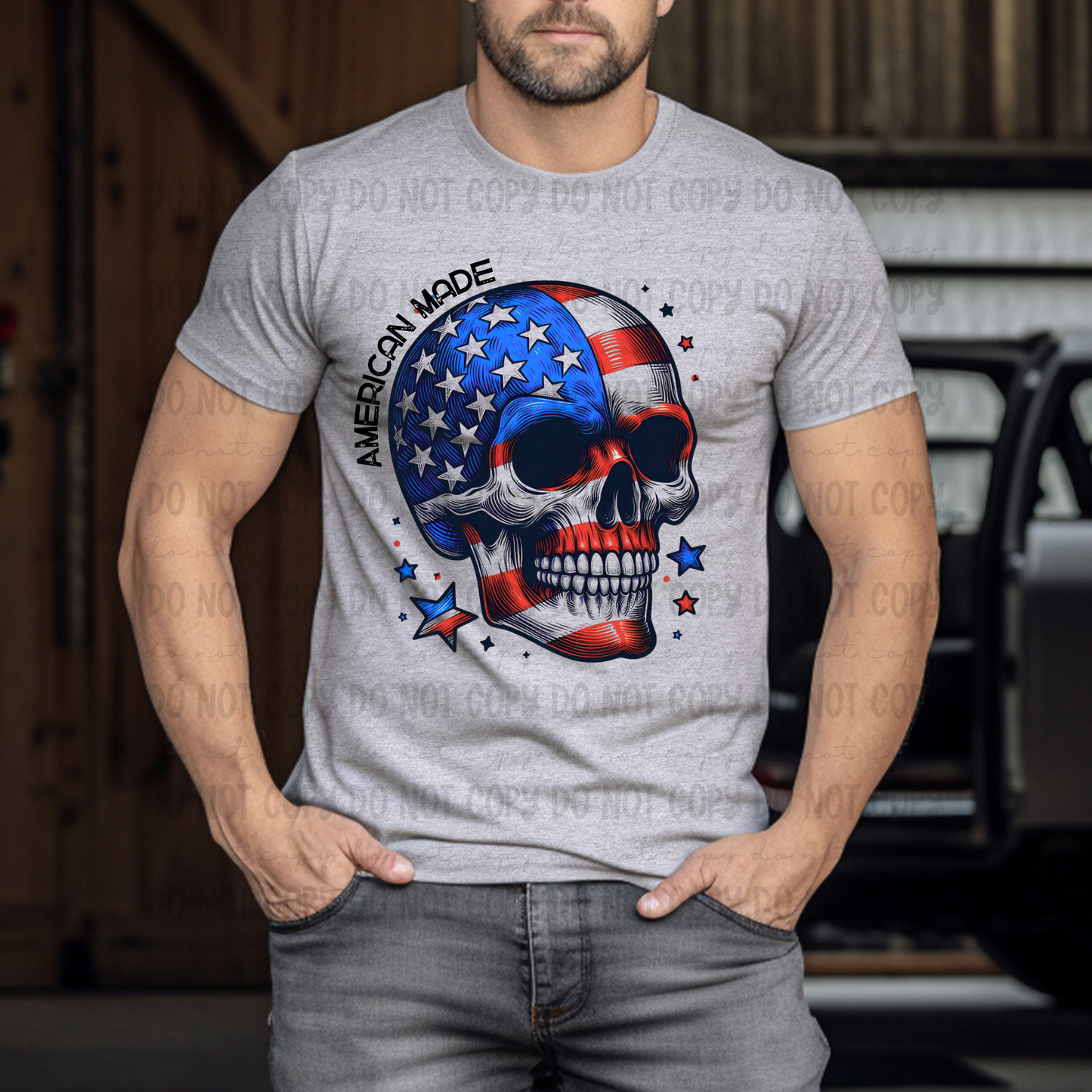 American Made Skull