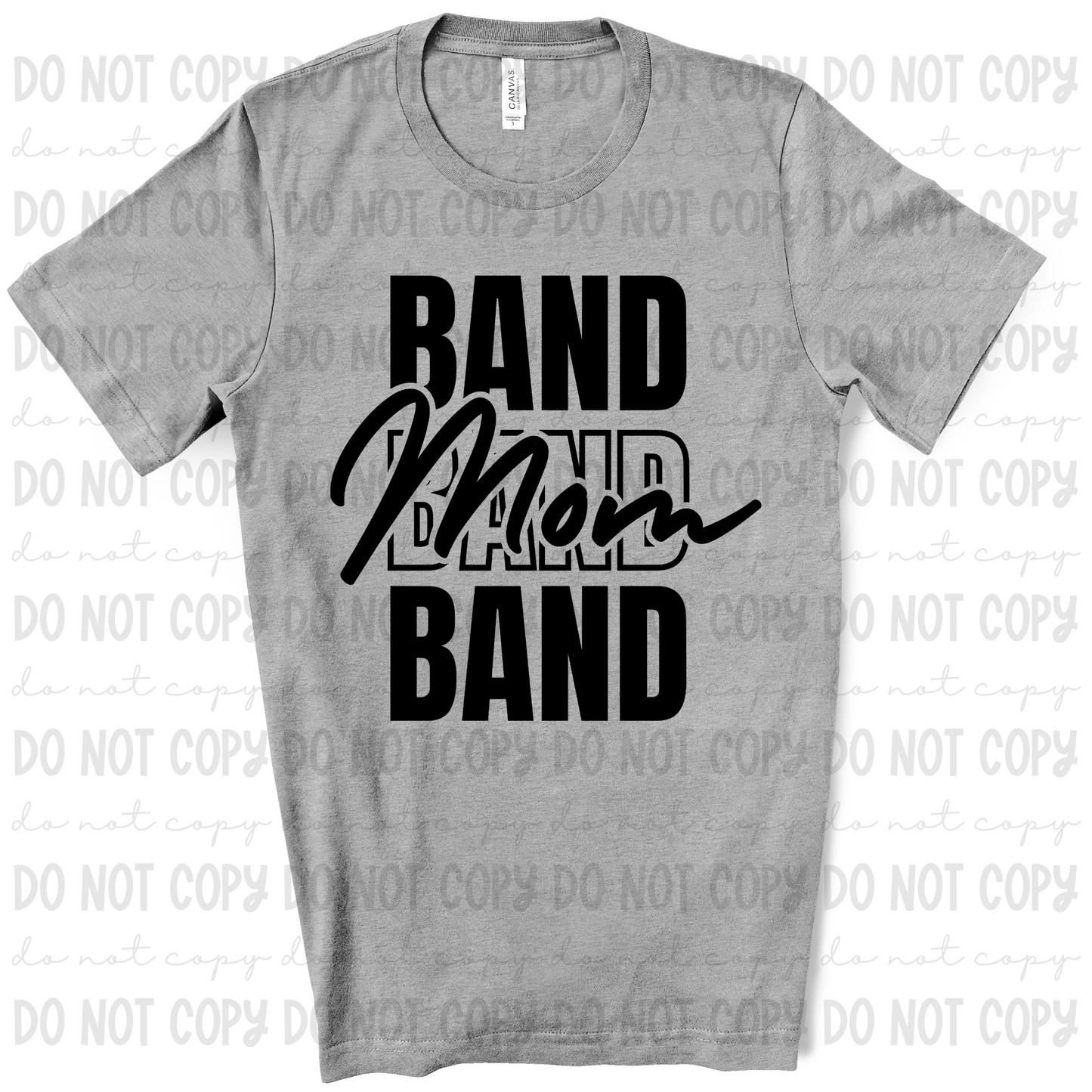 Band Mom Stacked - 2 Color Options