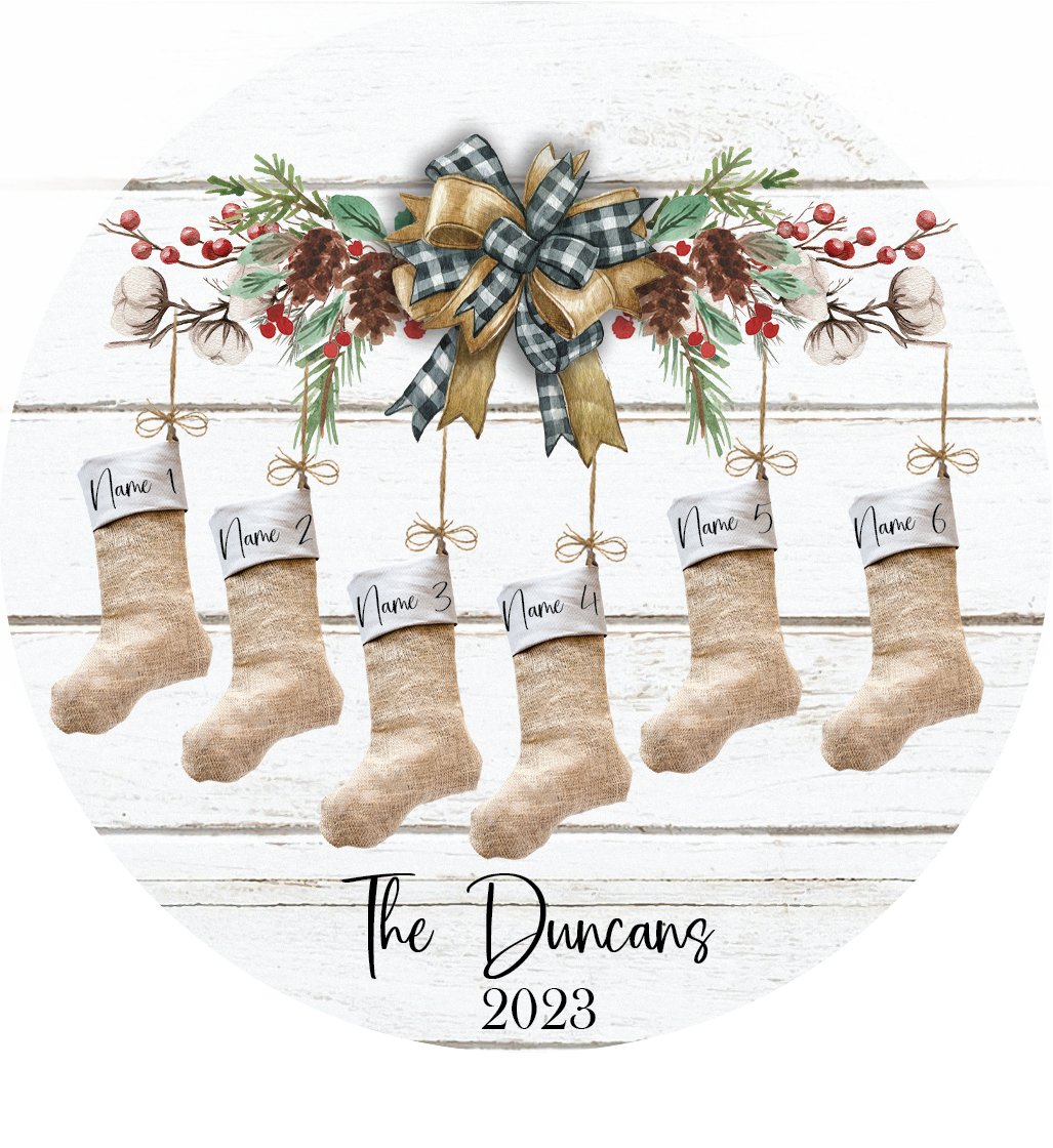 Burlap Stockings - Up to 6 Names