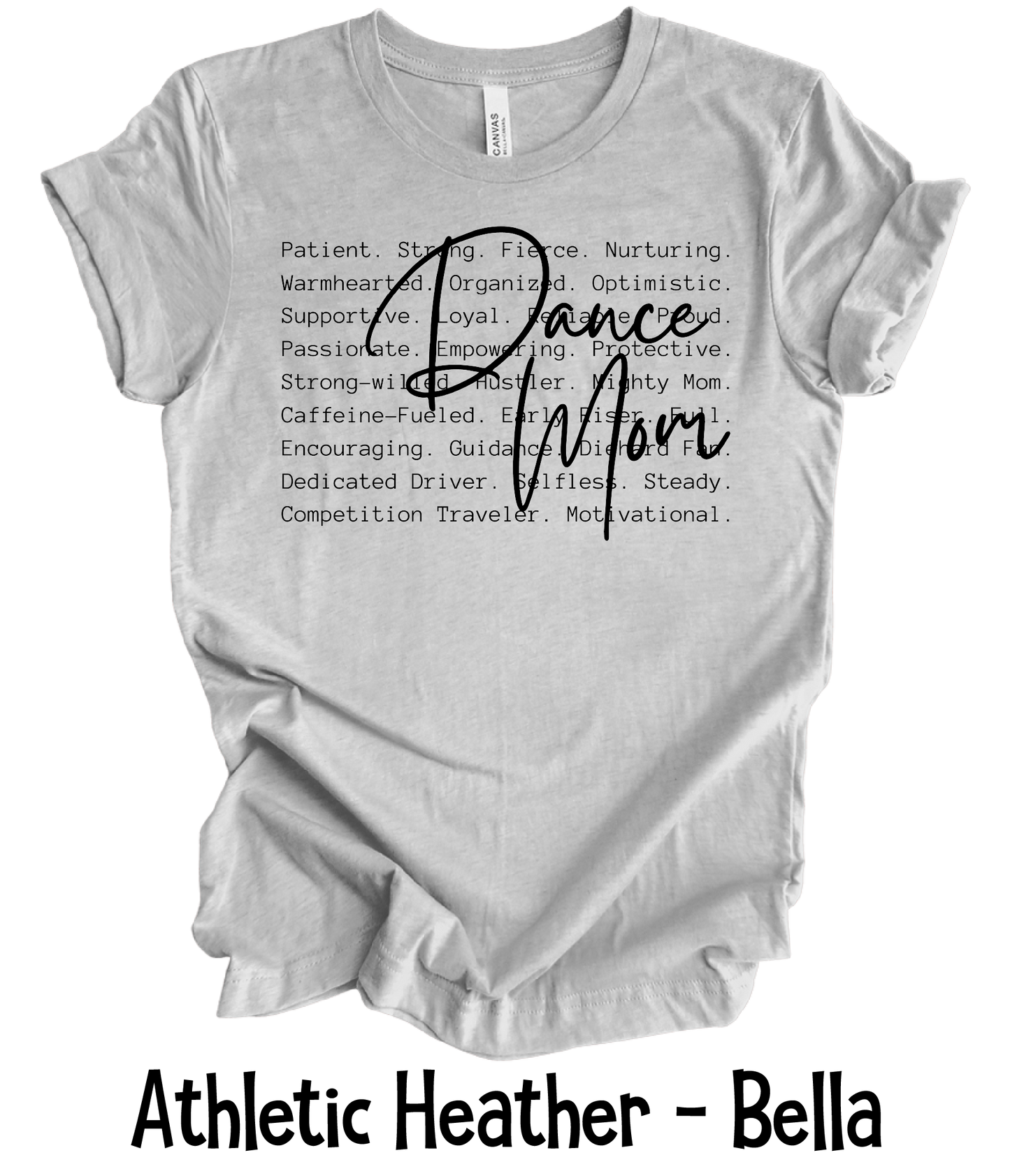 Dance Mom Defined - Black Text