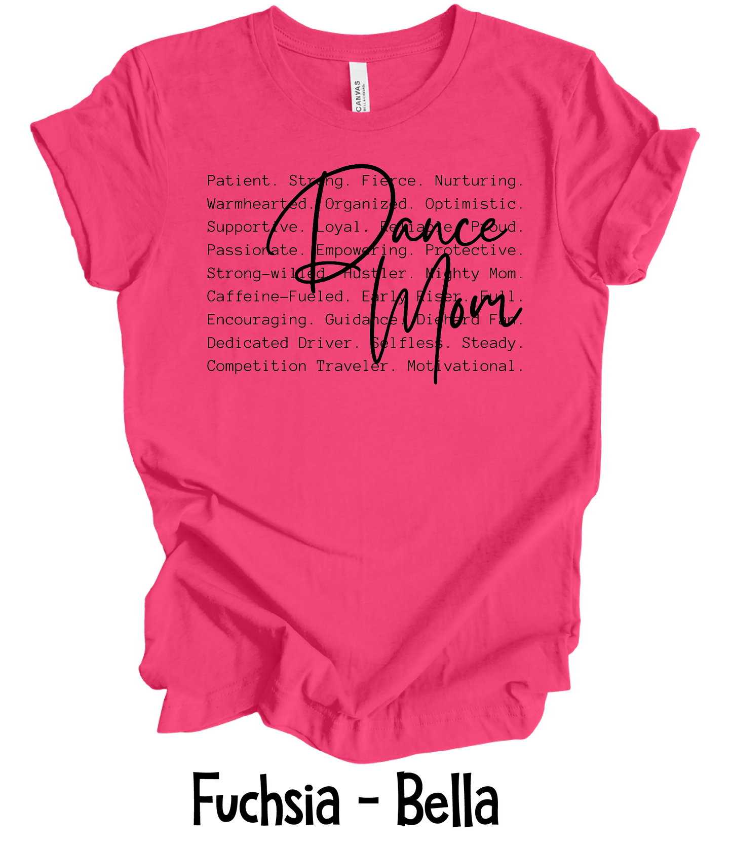 Dance Mom Defined - Black Text