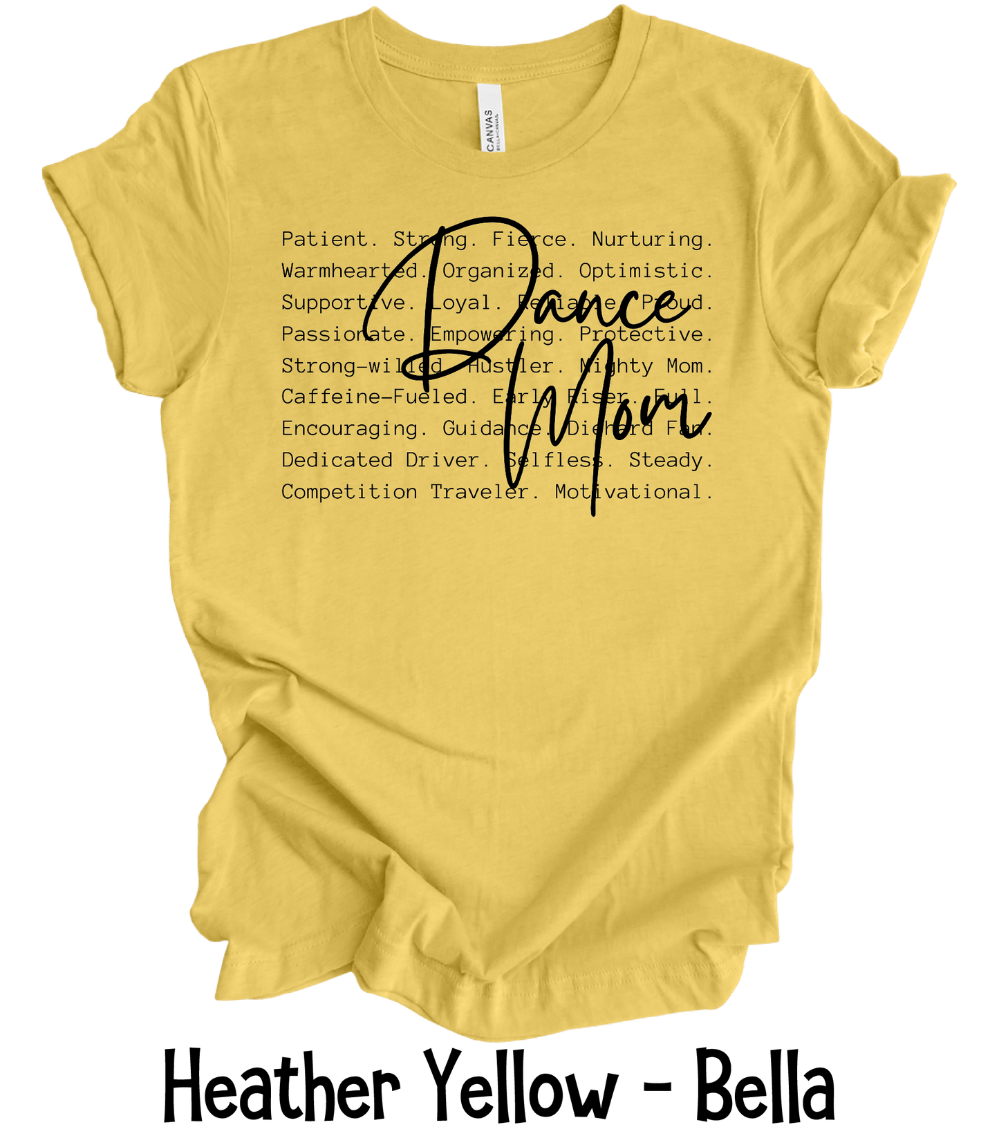 Dance Mom Defined - Black Text