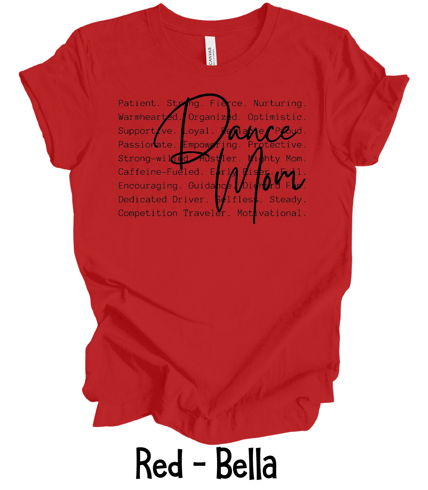 Dance Mom Defined - Black Text