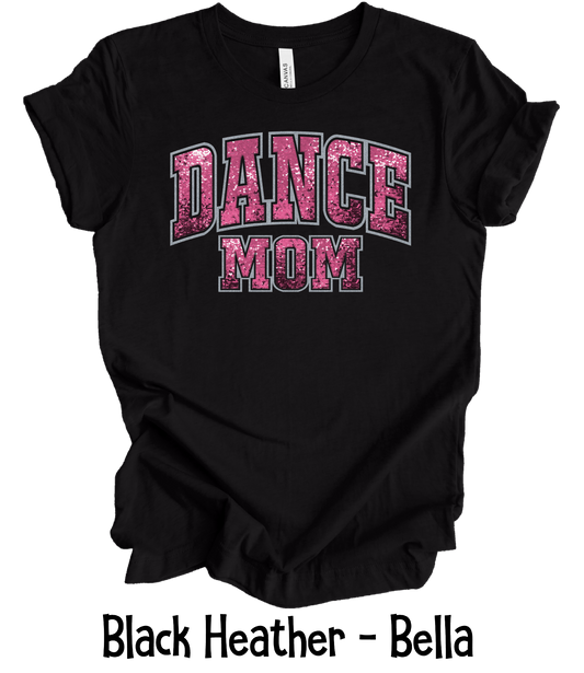 Dance Mom Faux Pink Sequin
