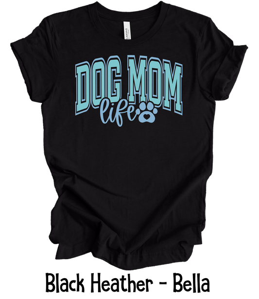 Dog Mom - Blue & Teal Font