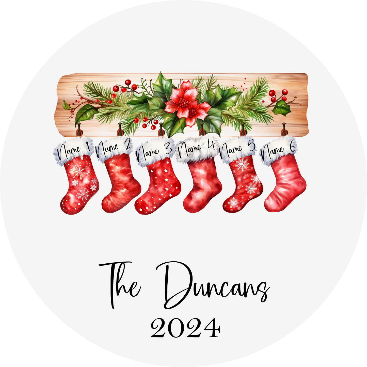 Fuzzy Stocking - Up to 6 Names