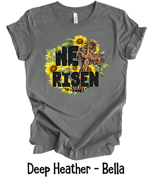 He is Risen Sunflowers - Adult & Youth Sizes