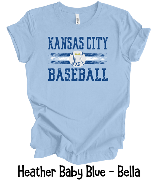 KC Baseball Distressed - Adult & Youth Sizes