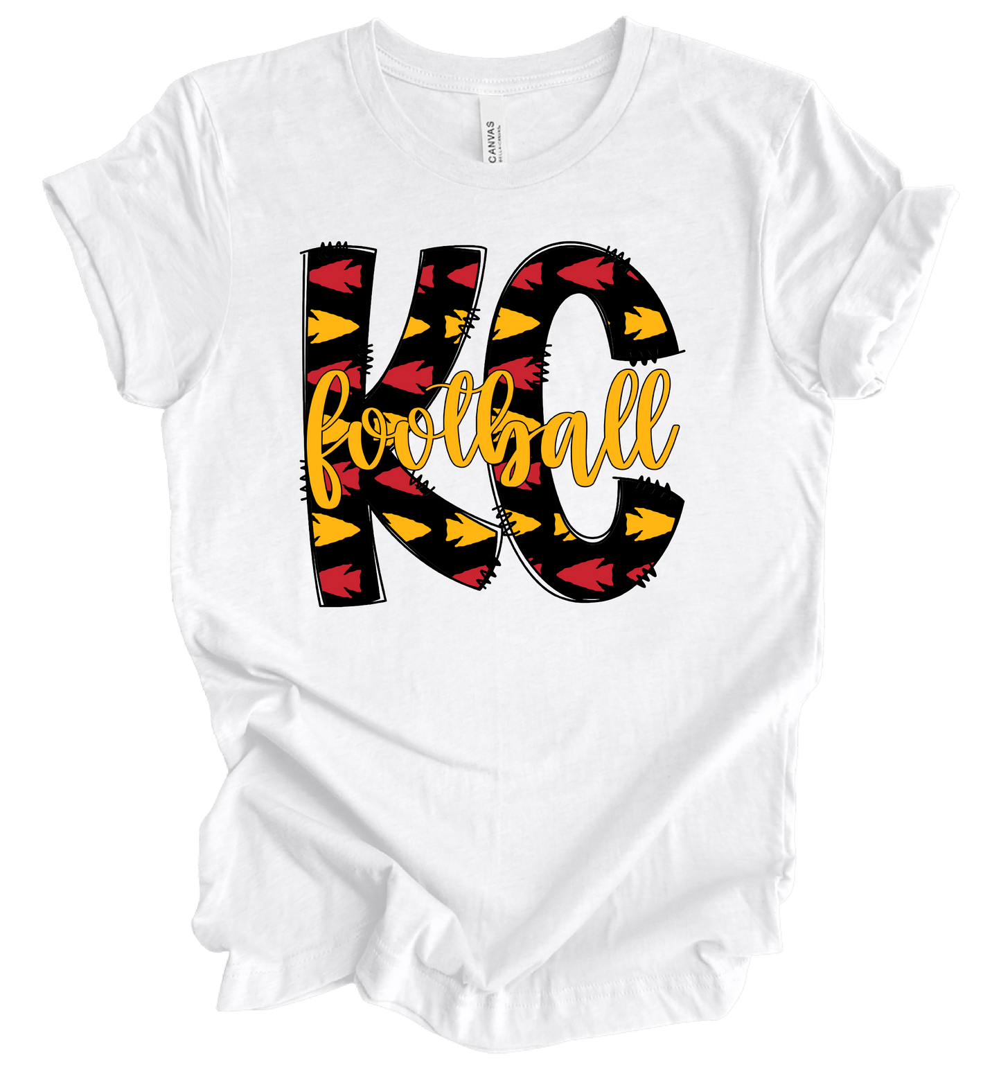 KC Football Arrowheads - 4 Color Options