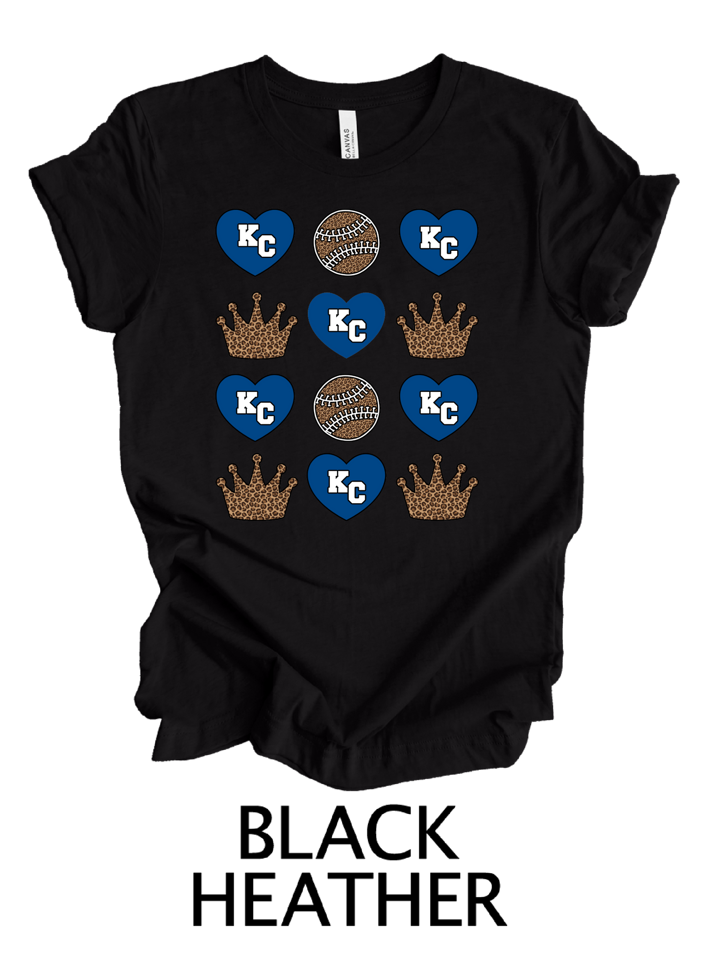 KC Hearts, Crowns and Baseballs - Adult & Youth Sizes