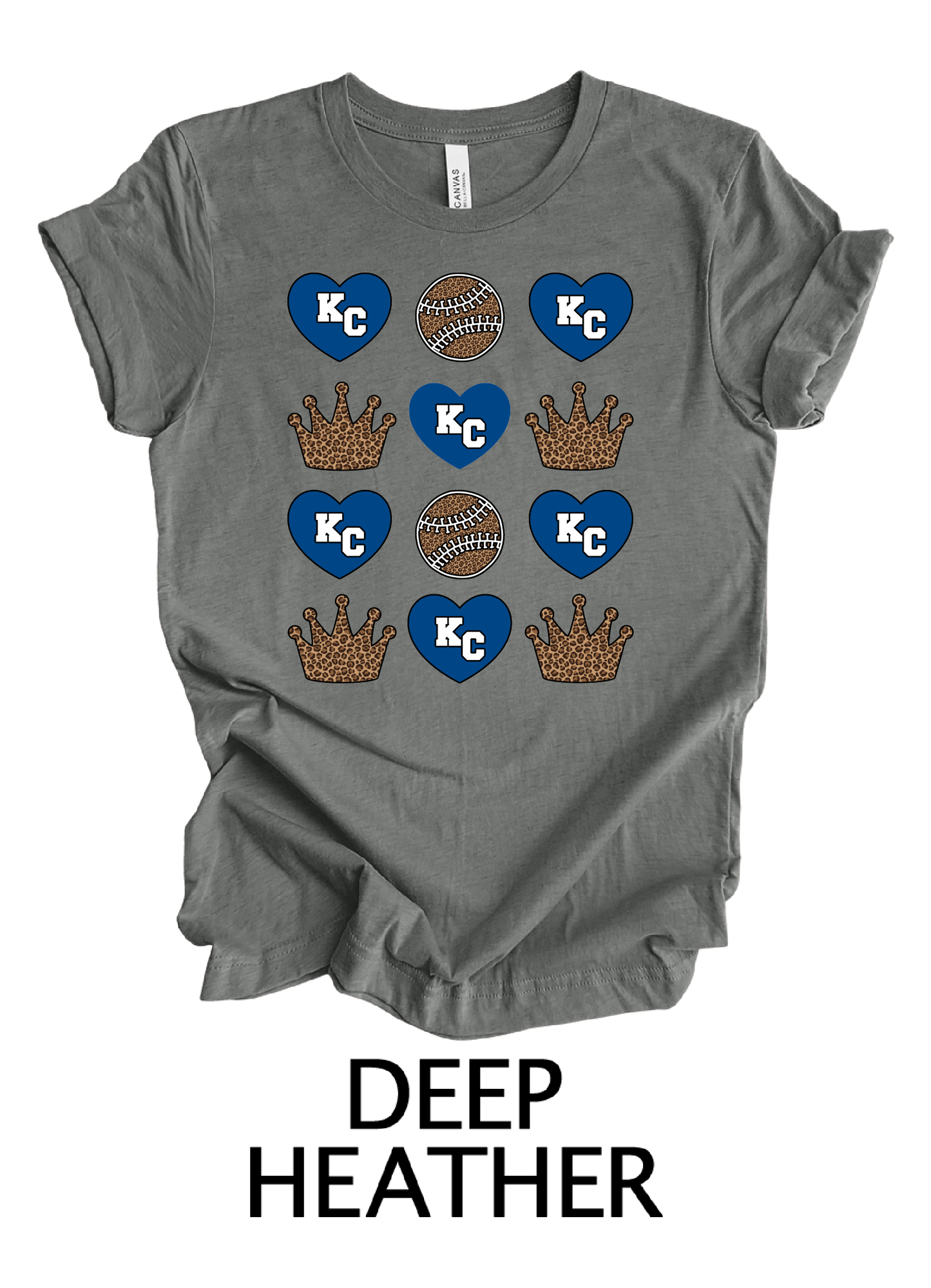 KC Hearts, Crowns and Baseballs - Adult & Youth Sizes