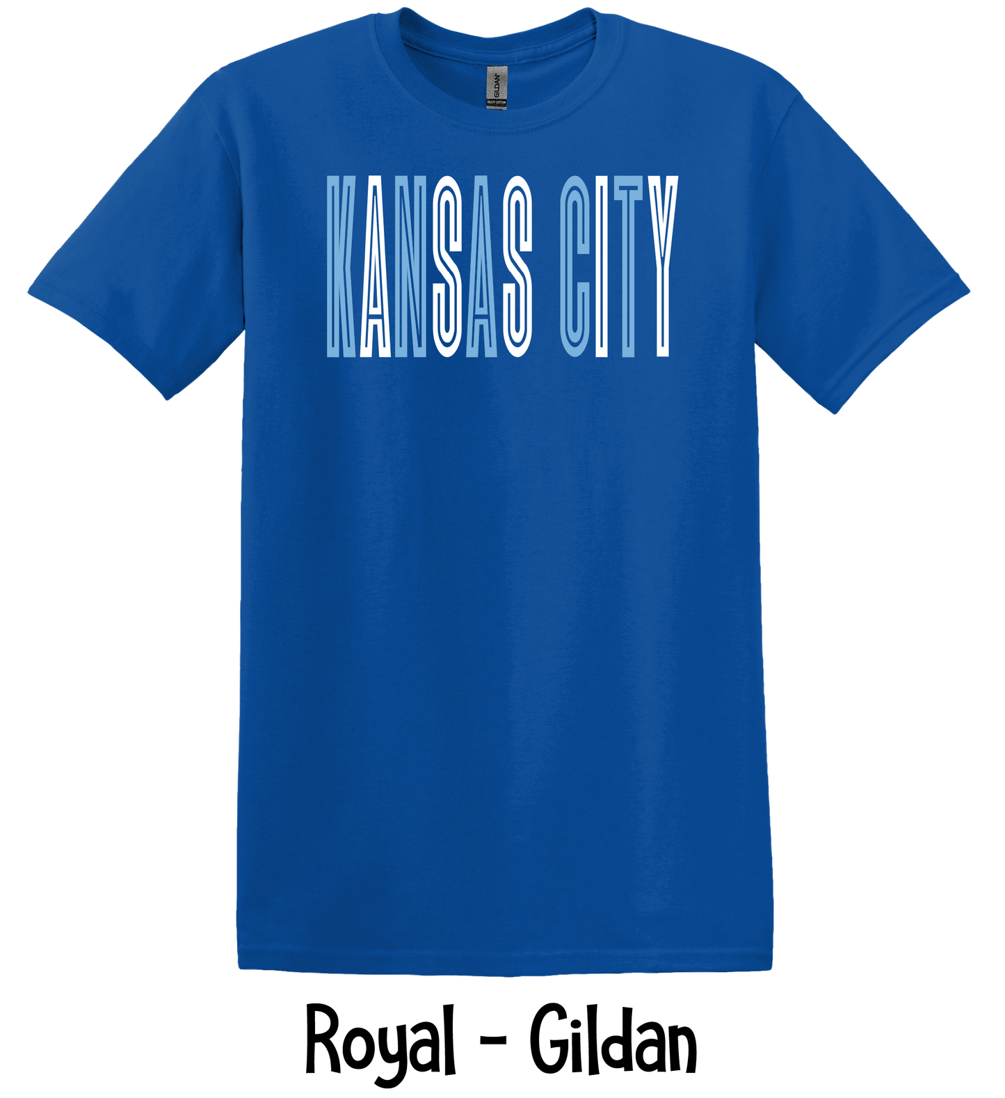 KC Lines - Light Blue & White