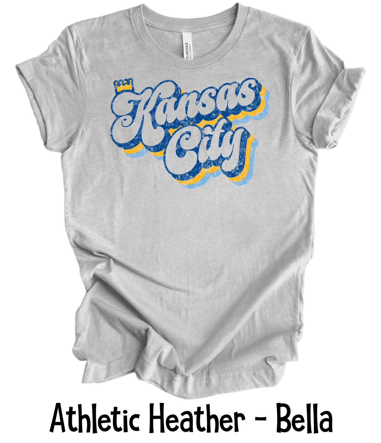 KC Retro - Blue Offset - Adult & Youth Sizes
