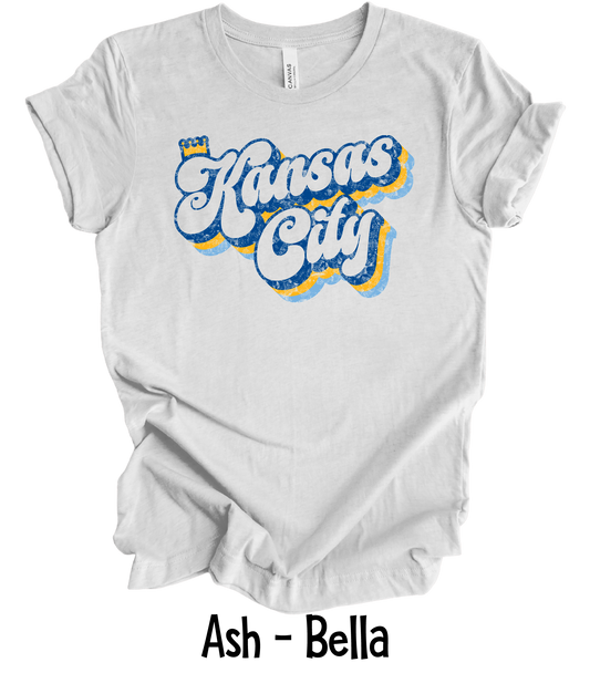 KC Retro - Blue Offset - Adult & Youth Sizes