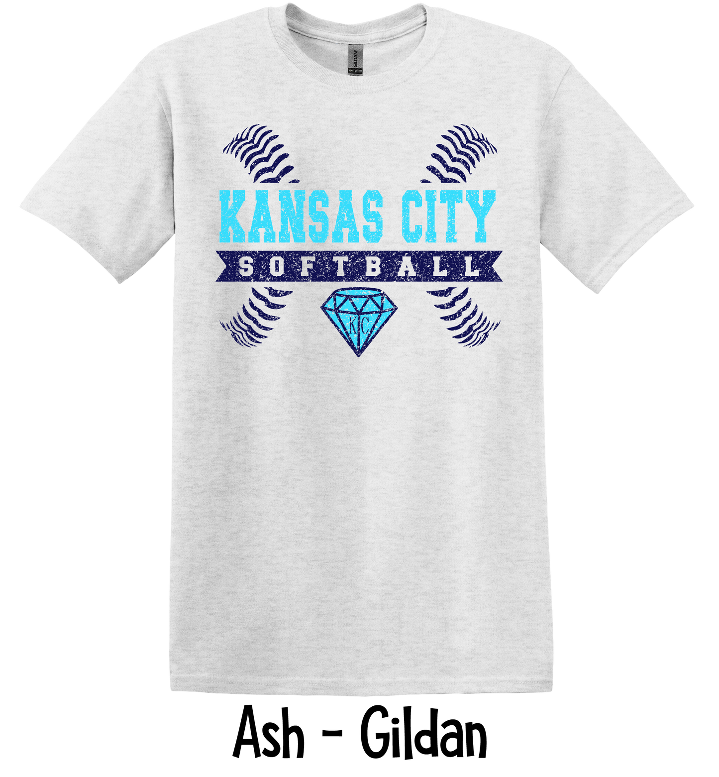 KC Softball Stitches Ribbon