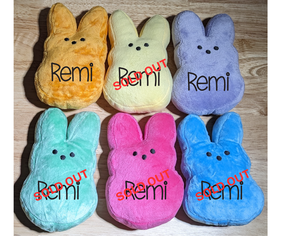 6" Plush Marshmallow Bunnies
