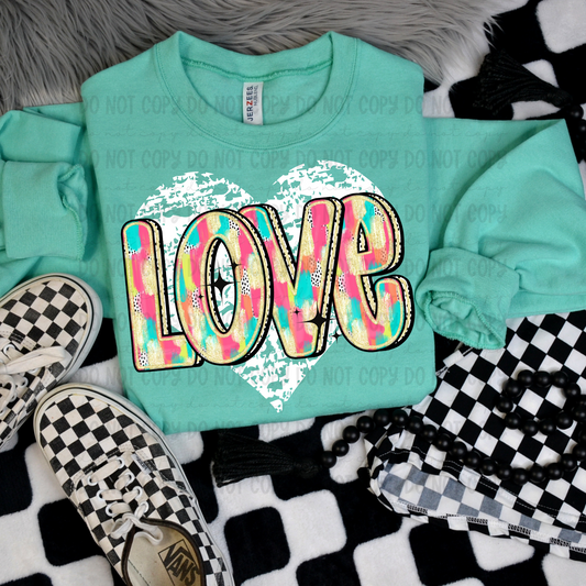 Distressed Love Heart
