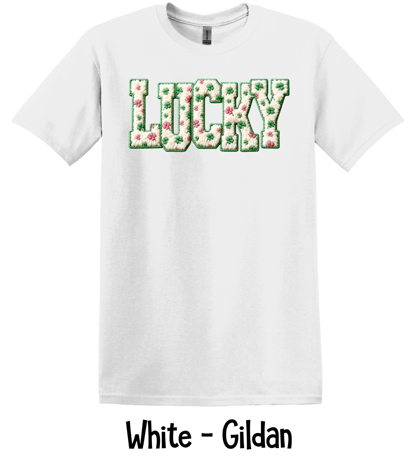 Lucky Faux Patchwork - 5 Color Options - ADULT SIZES