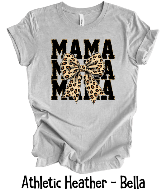 Mama Stacked with Leopard Bow