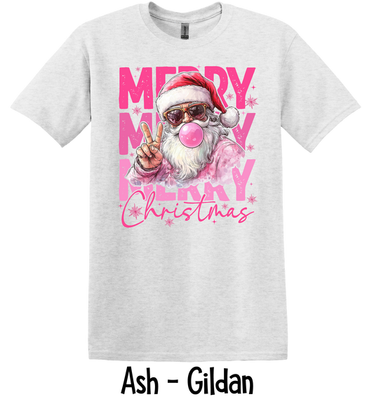 Merry Christmas Stacked Bubblegum Santa