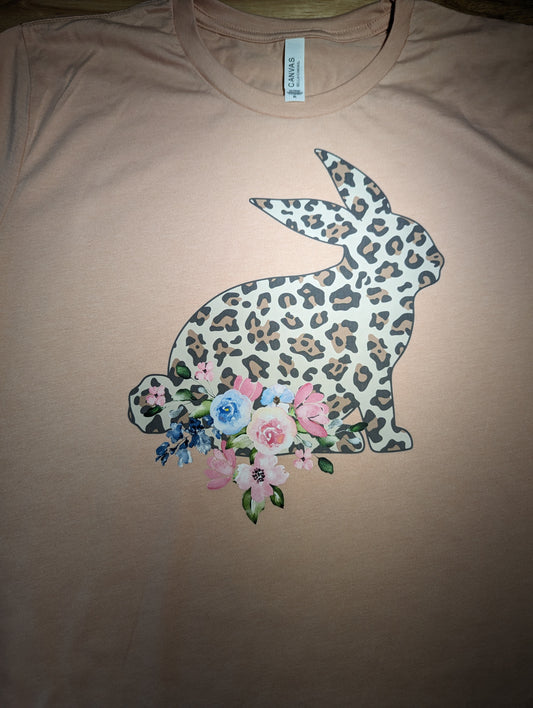 Floral Leopard Bunny
