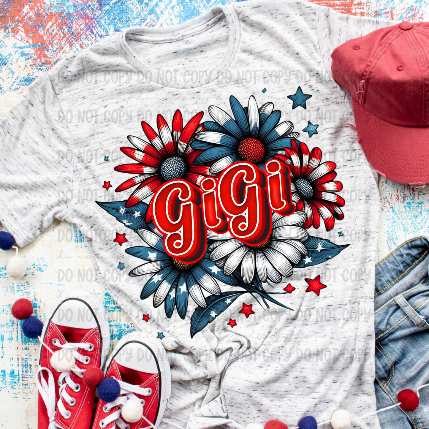 Patriotic Floral - Multi Title Options