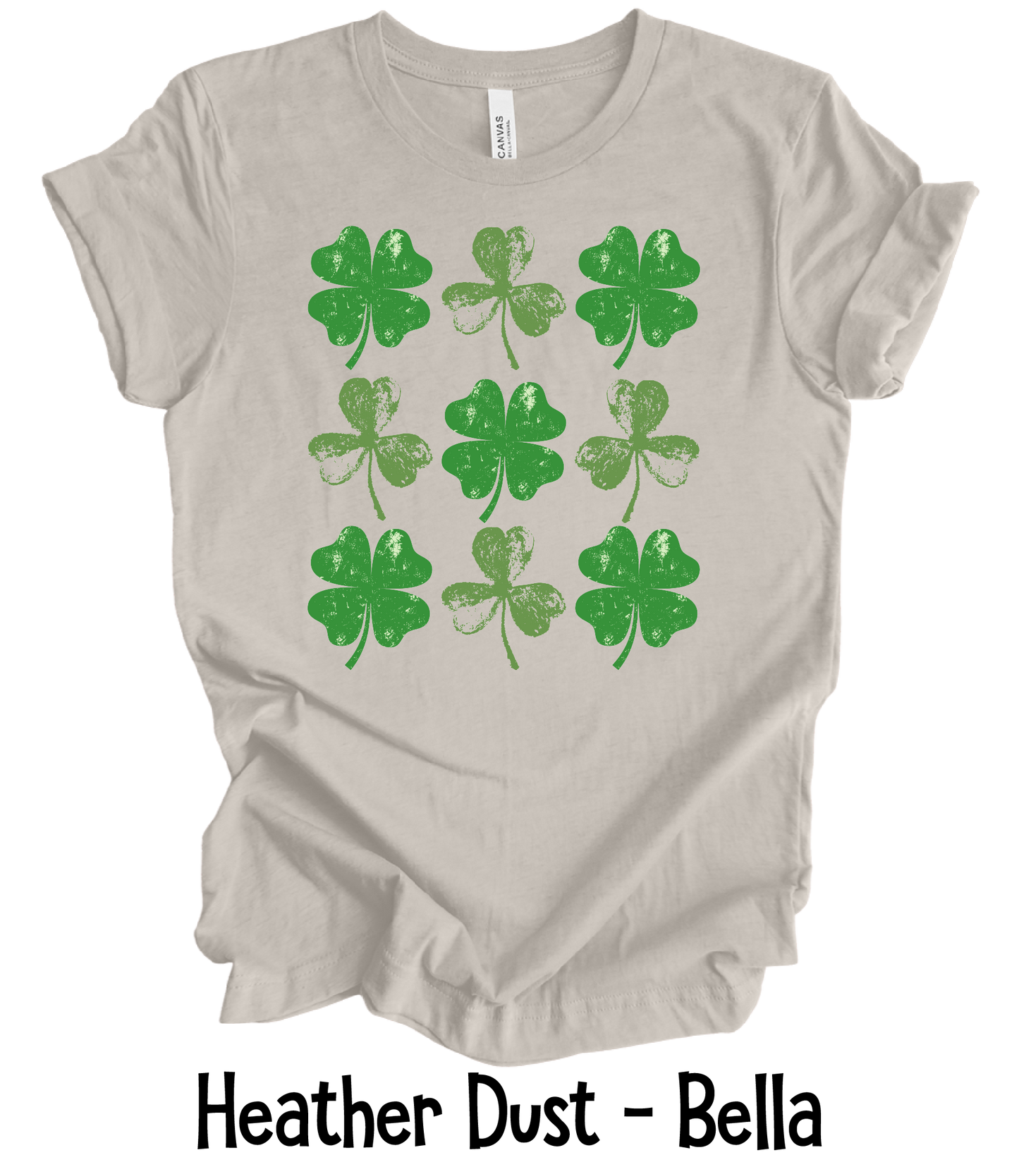 Shamrock Grunge - Adult & Youth Sizes - 3 Color Options