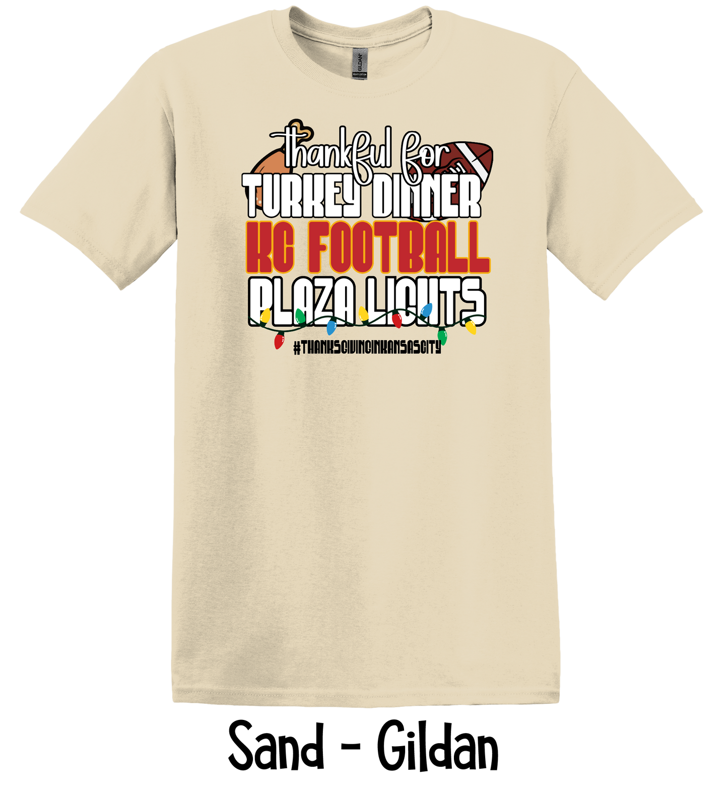 Turkey Dinner, Football, Plaza Lights - 2 Color Options
