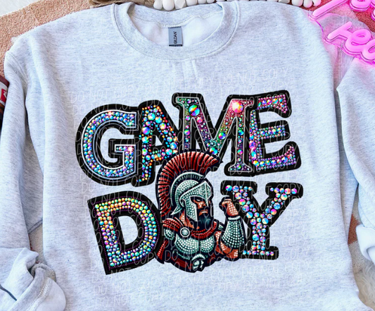 Faux Bling Game Day Mascot (Trojans) - Adult Sizes