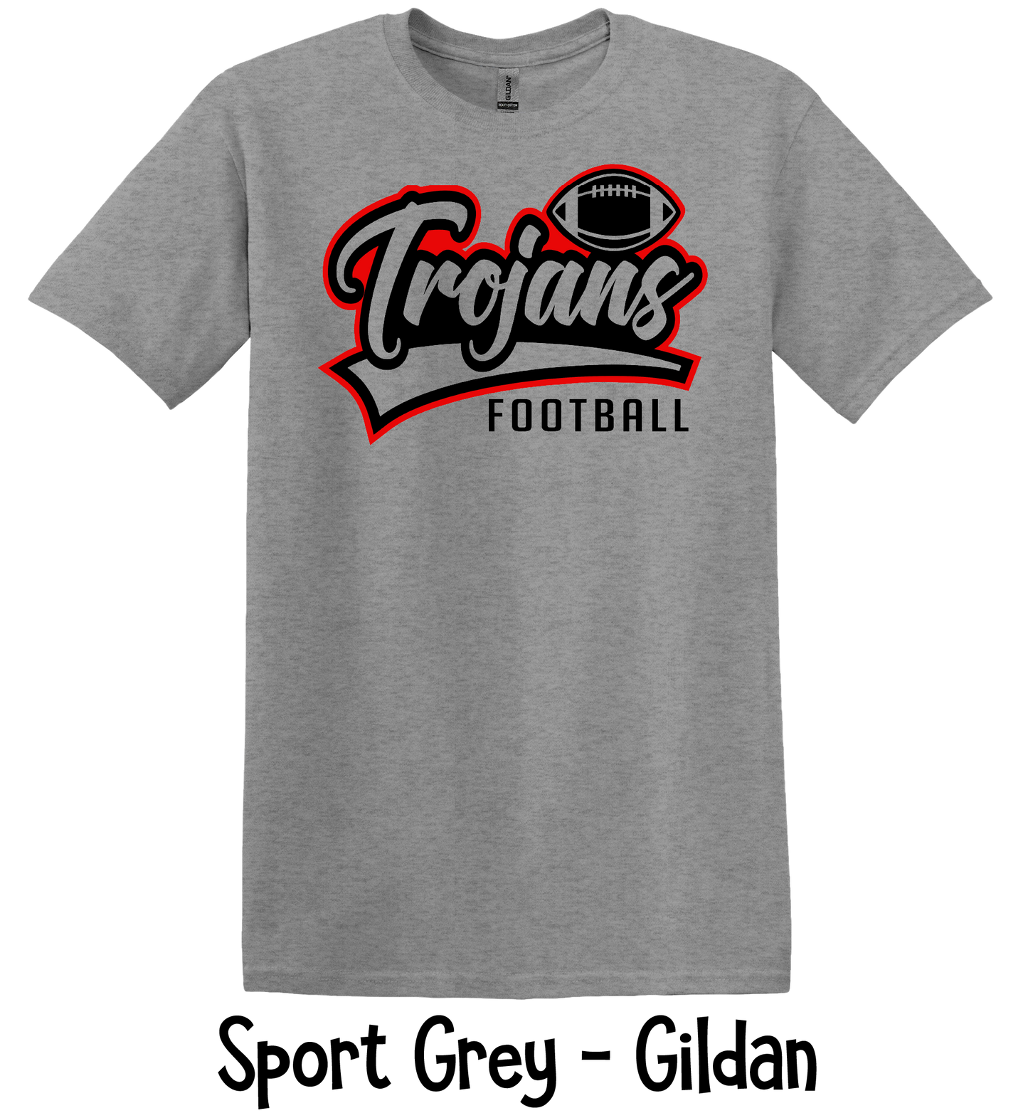 Trojans Football - Offset - Adult & Youth Sizes