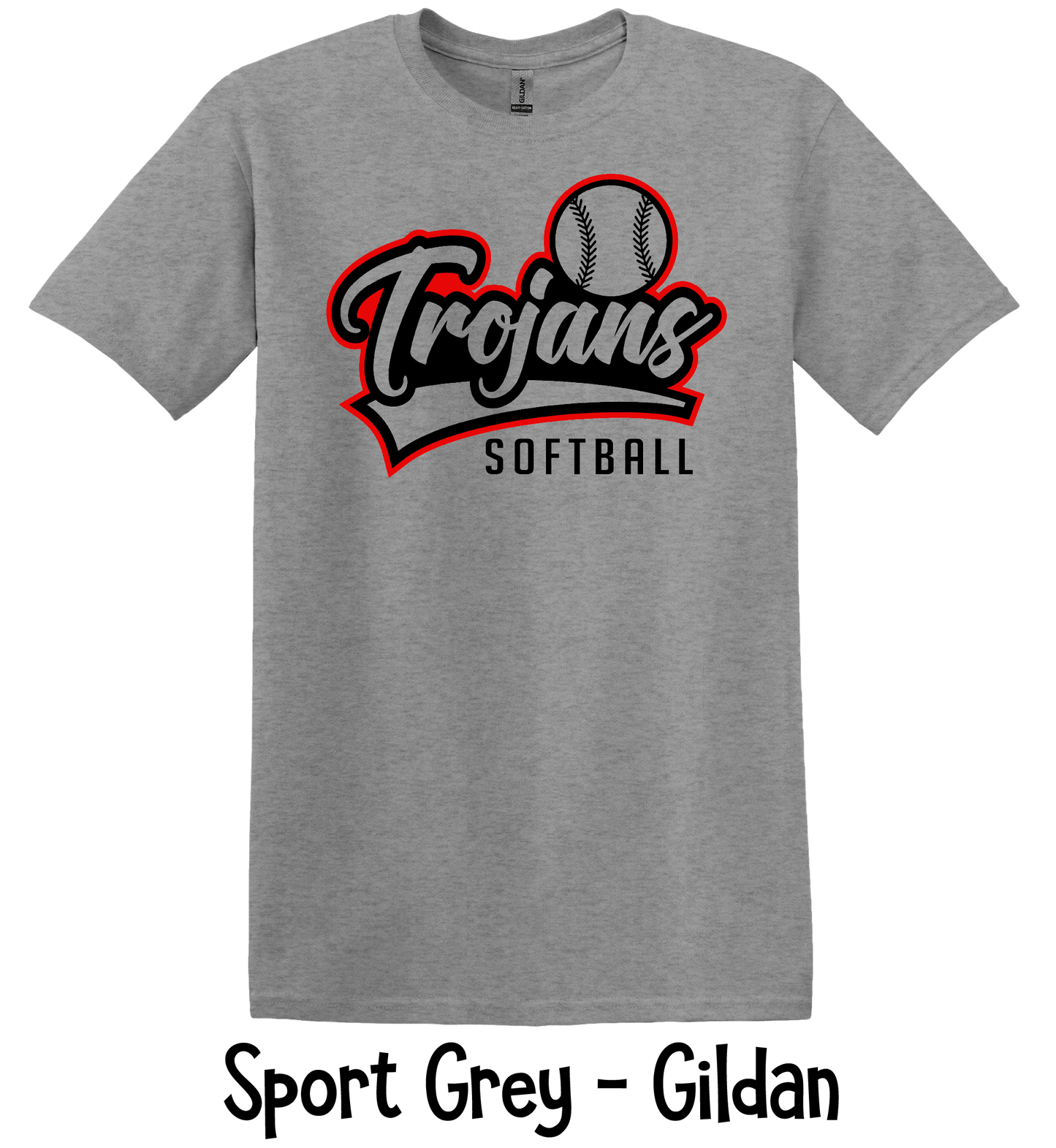 Trojans Softball - Offset - Adult & Youth Sizes