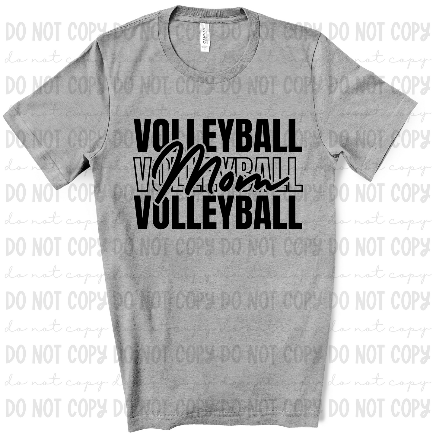 Volleyball Mom Stacked - 2 Color Options
