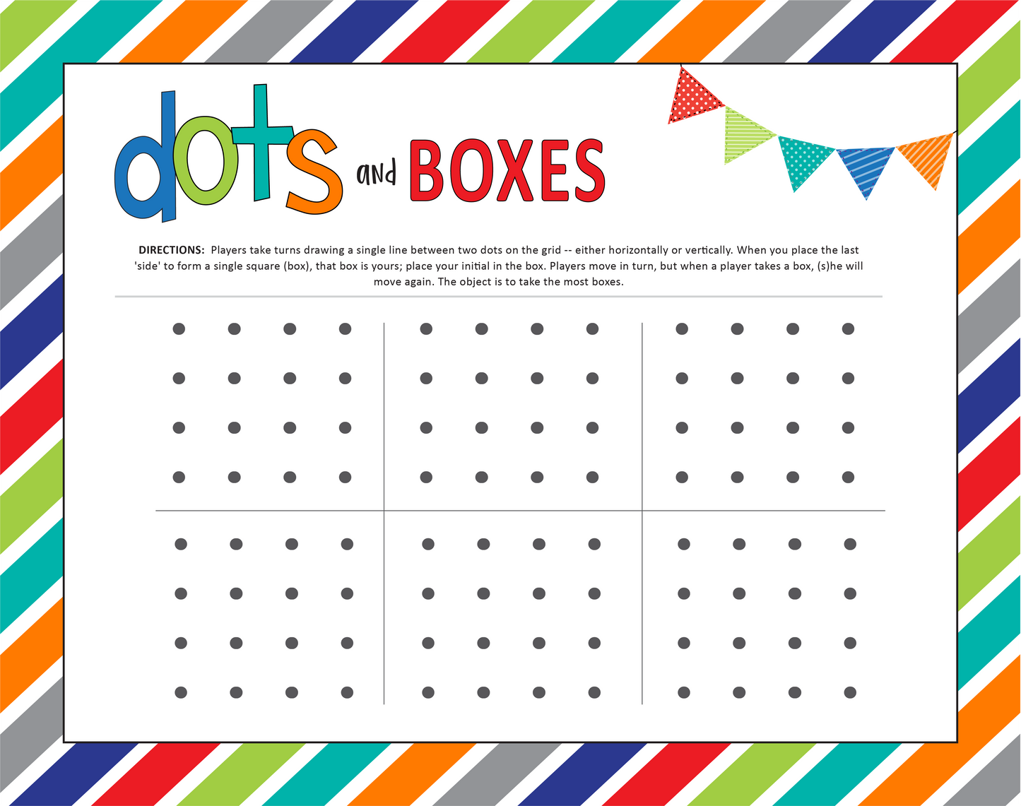 Dry Erase Game Boards