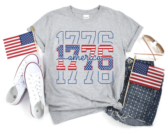 1776 Stacked - 2 Color Options