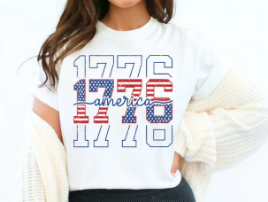1776 Stacked - 2 Color Options