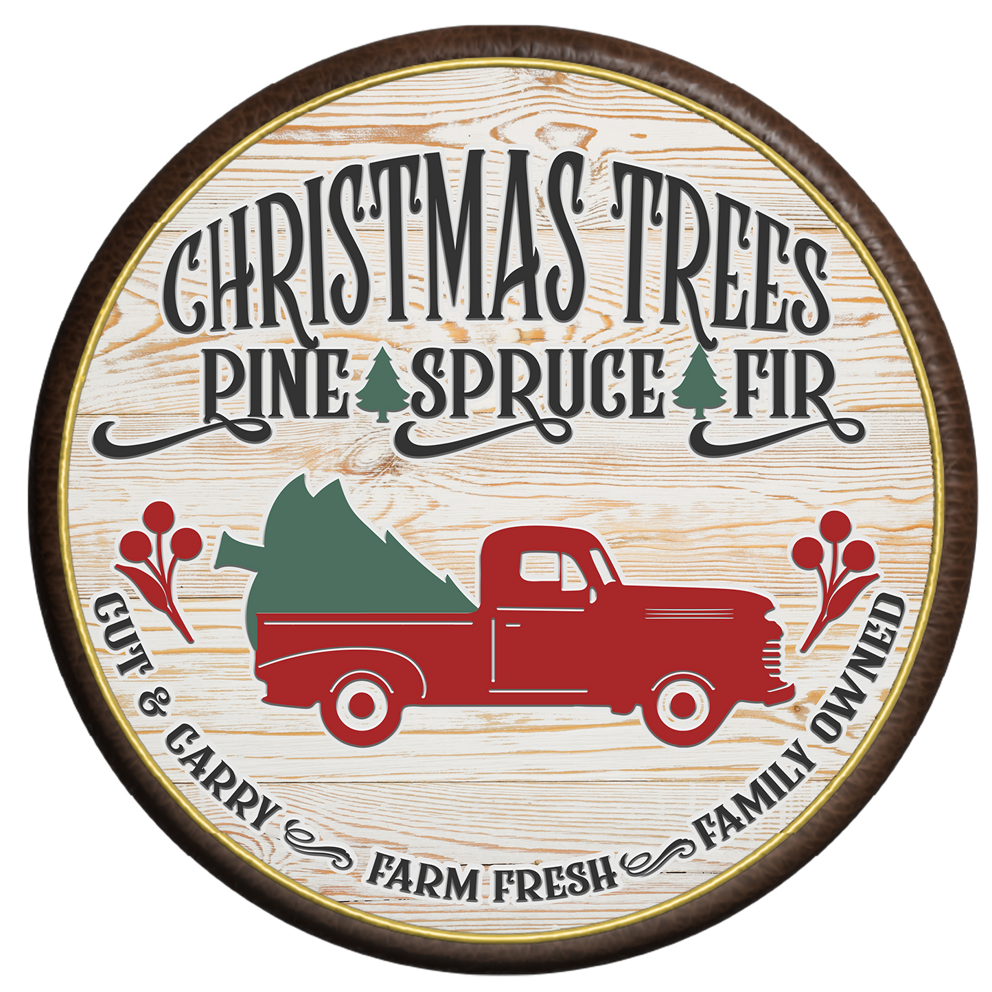 Faux Wood Ornaments - Variety to Pick From