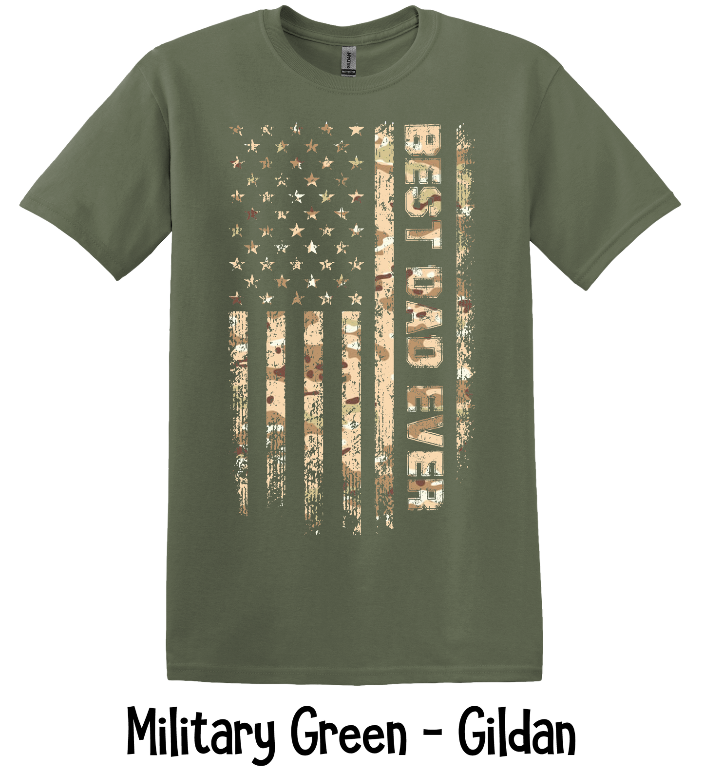 Best Dad Ever Camo Flag - 3 Color Options