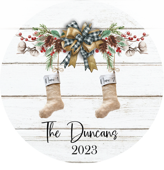 Burlap Stockings - Up to 6 Names