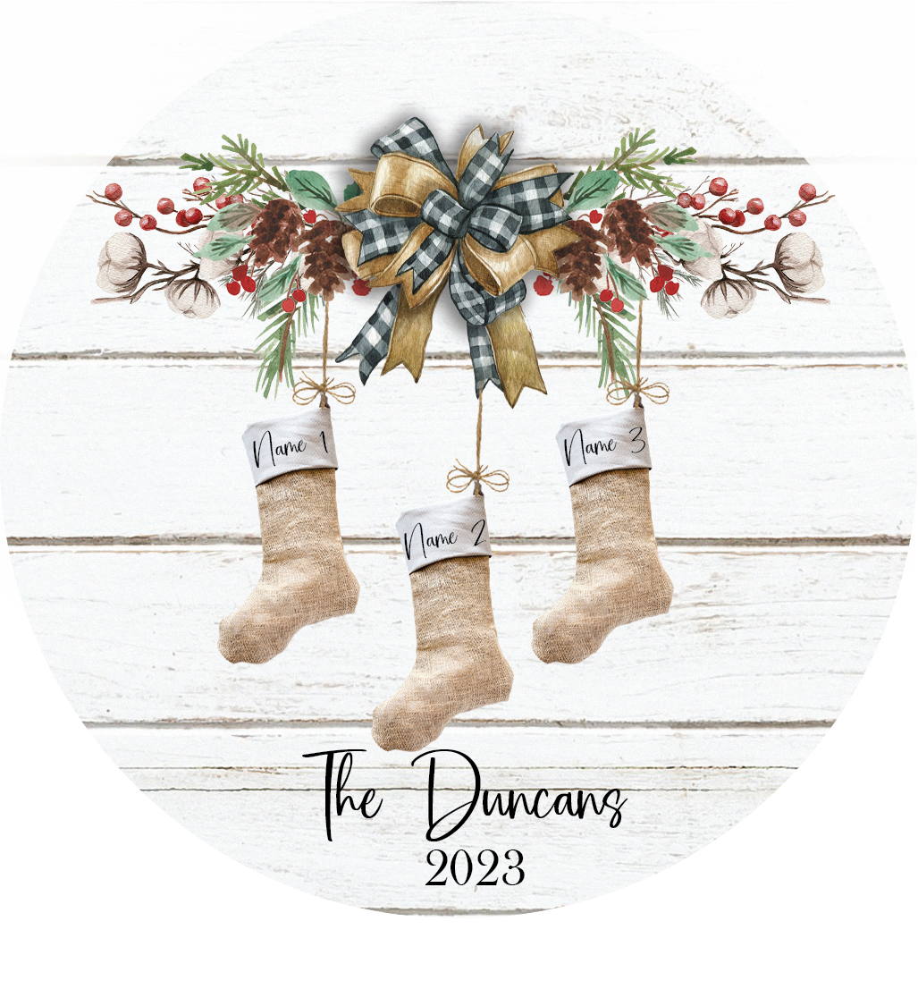 Burlap Stockings - Up to 6 Names