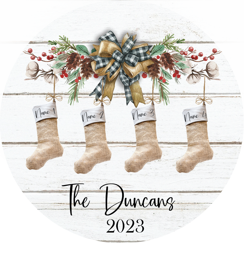 Burlap Stockings - Up to 6 Names