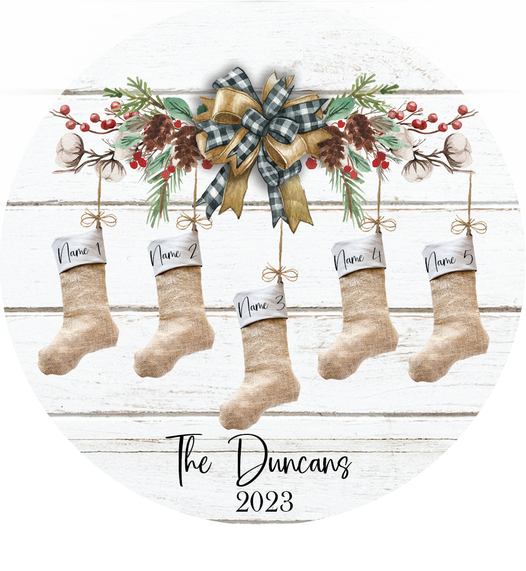 Burlap Stockings - Up to 6 Names