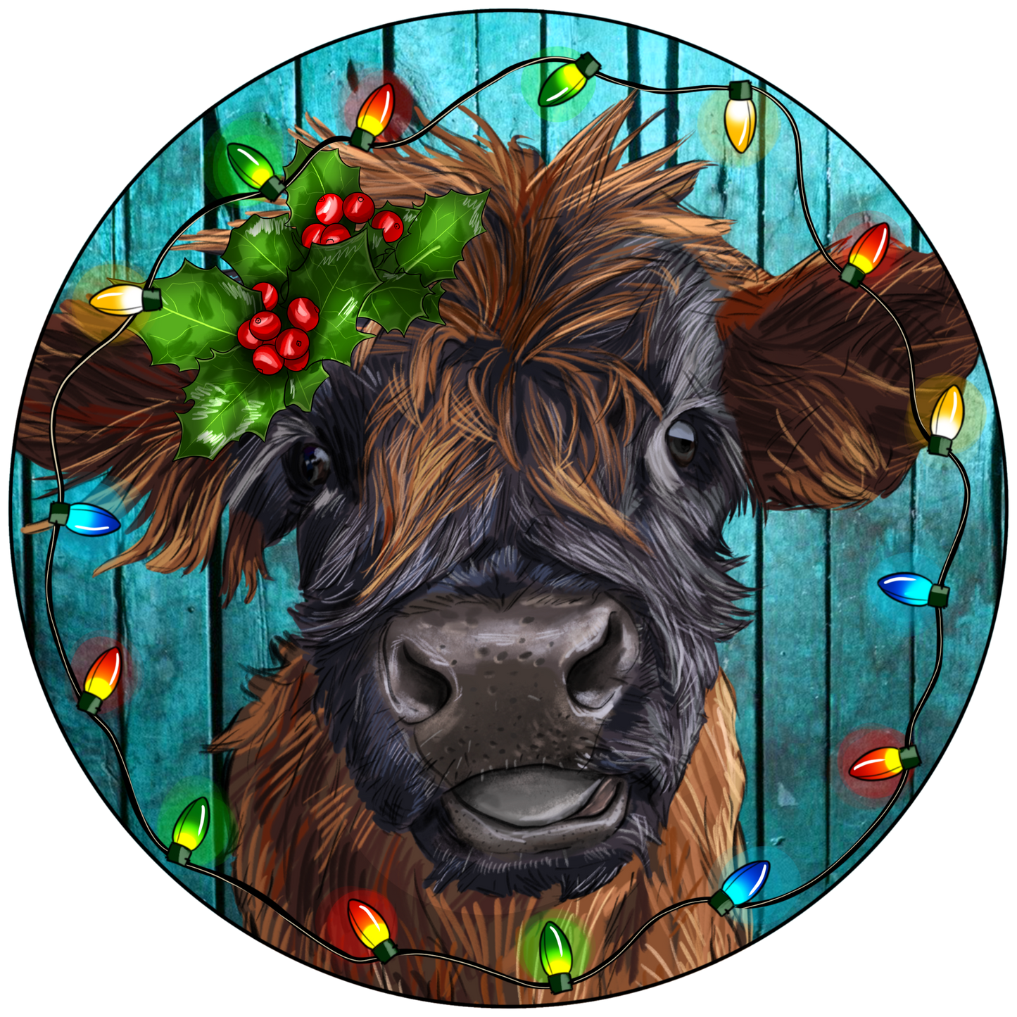 Christmas Cow - Brown
