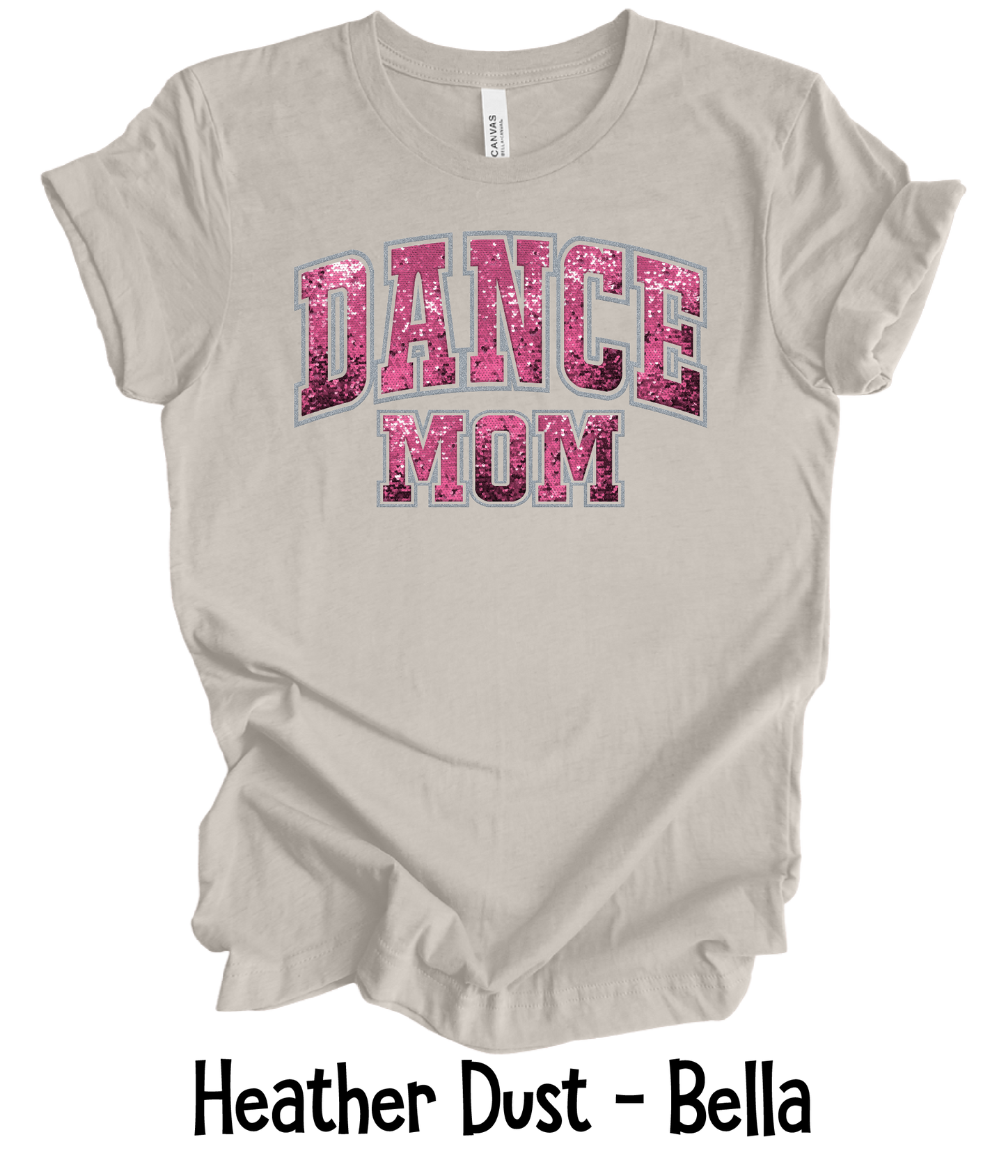 Dance Mom Faux Pink Sequin