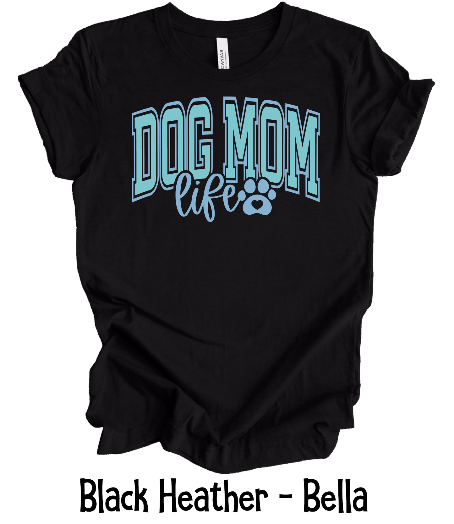 Dog Mom - Blue & Teal Font