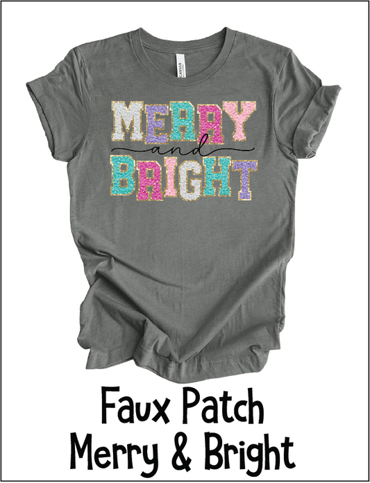 Faux Patch Merry & Bright