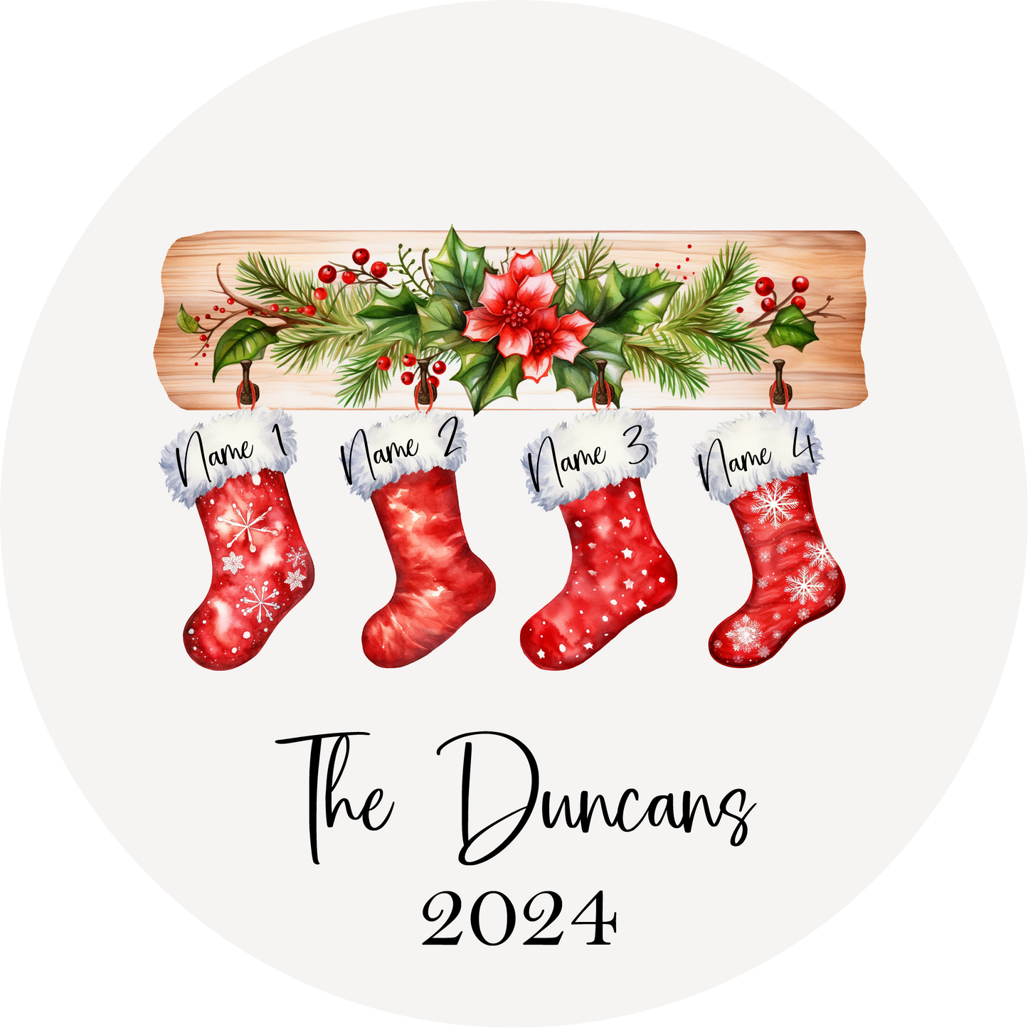 Fuzzy Stocking - Up to 6 Names