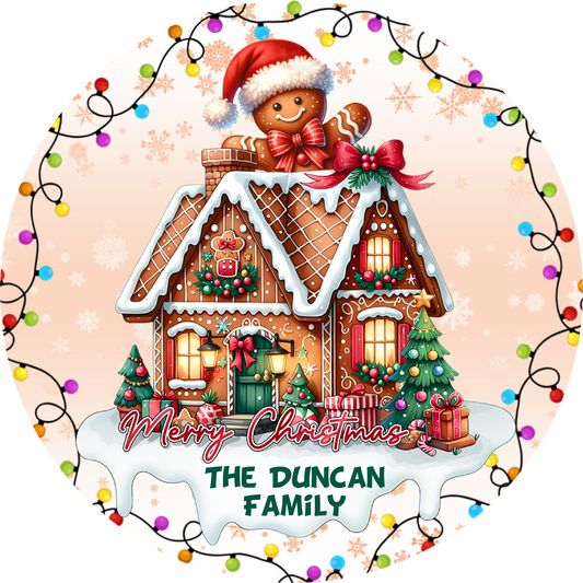 Gingerbread Family - Up to 6 Names