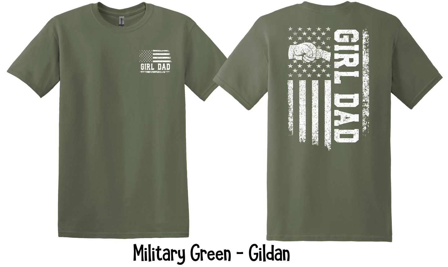 Girl Dad Flag - Front & Back - 3 Color Options