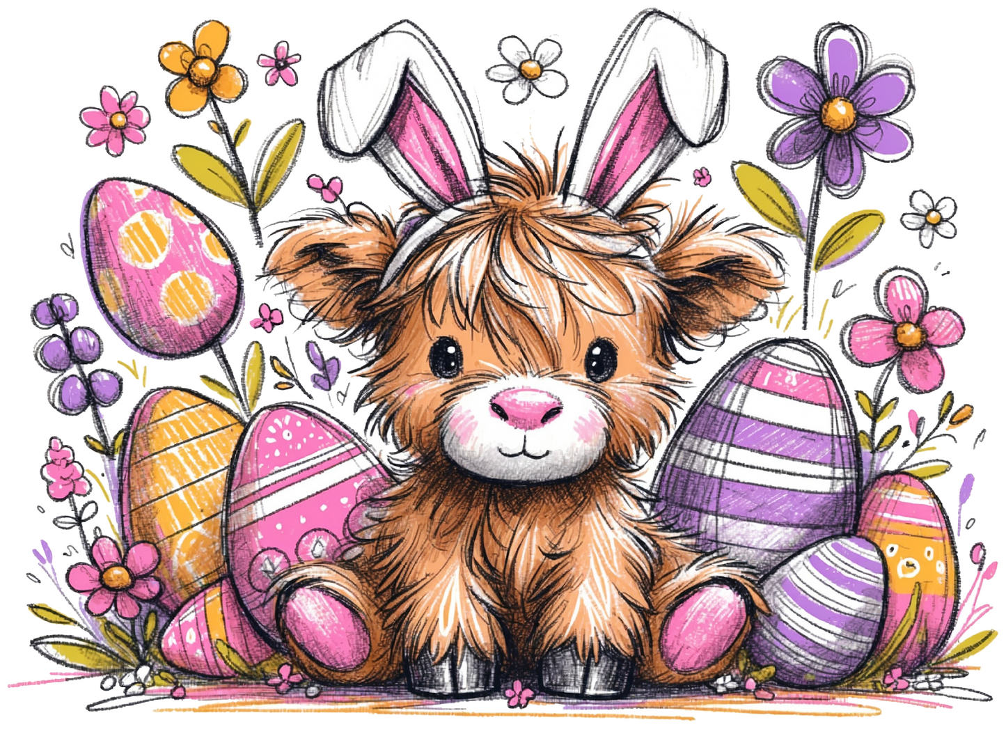 Girl Easter Animals - Personalized - YOUTH SIZES